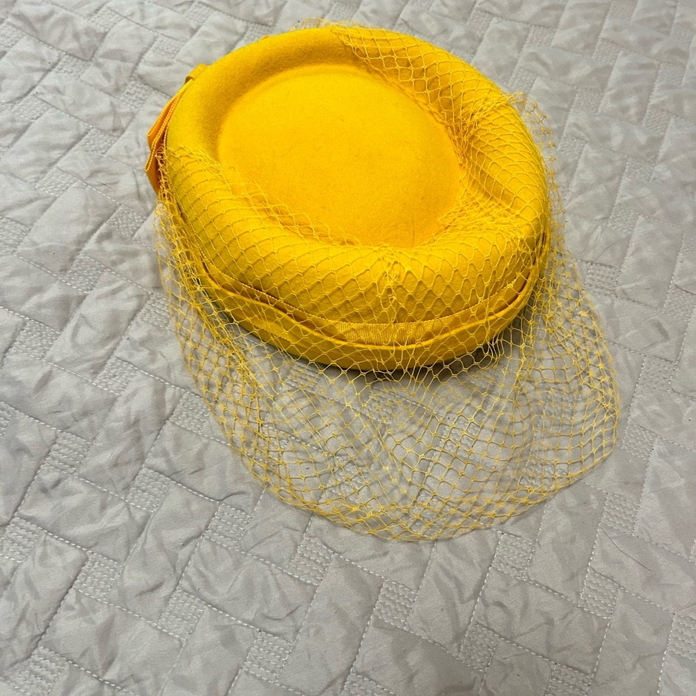 Sunshine yellow pill hat